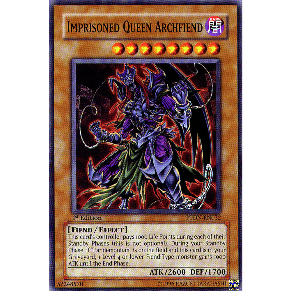 Imprisoned Queen Archfiend PTDN-EN032 Yu-Gi-Oh! Card from the Phantom Darkness Set