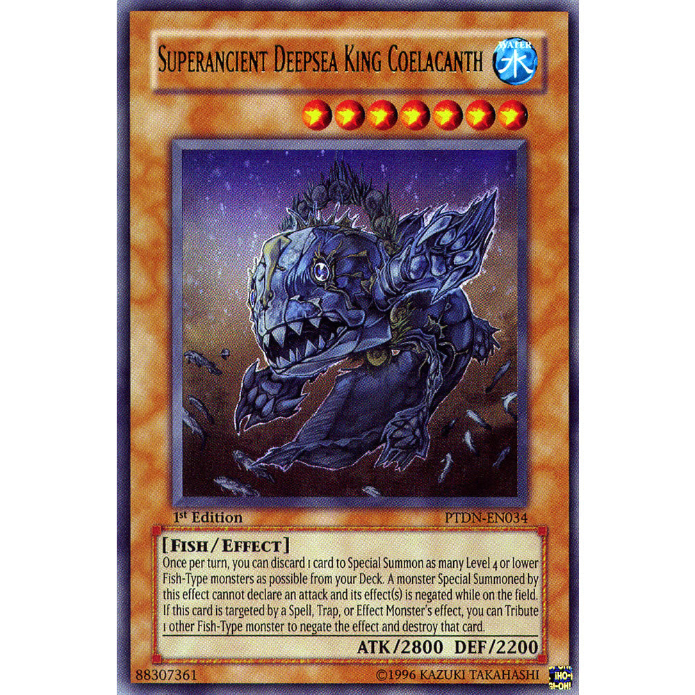 Superancient Deepsea King Coelacanth PTDN-EN034 Yu-Gi-Oh! Card from the Phantom Darkness Set
