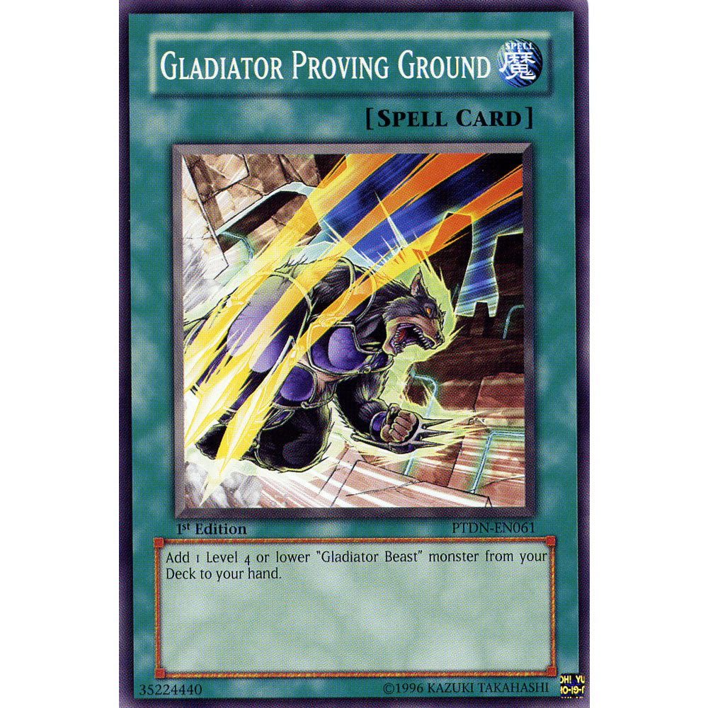 Gladiator Proving Ground PTDN-EN061 Yu-Gi-Oh! Card from the Phantom Darkness Set
