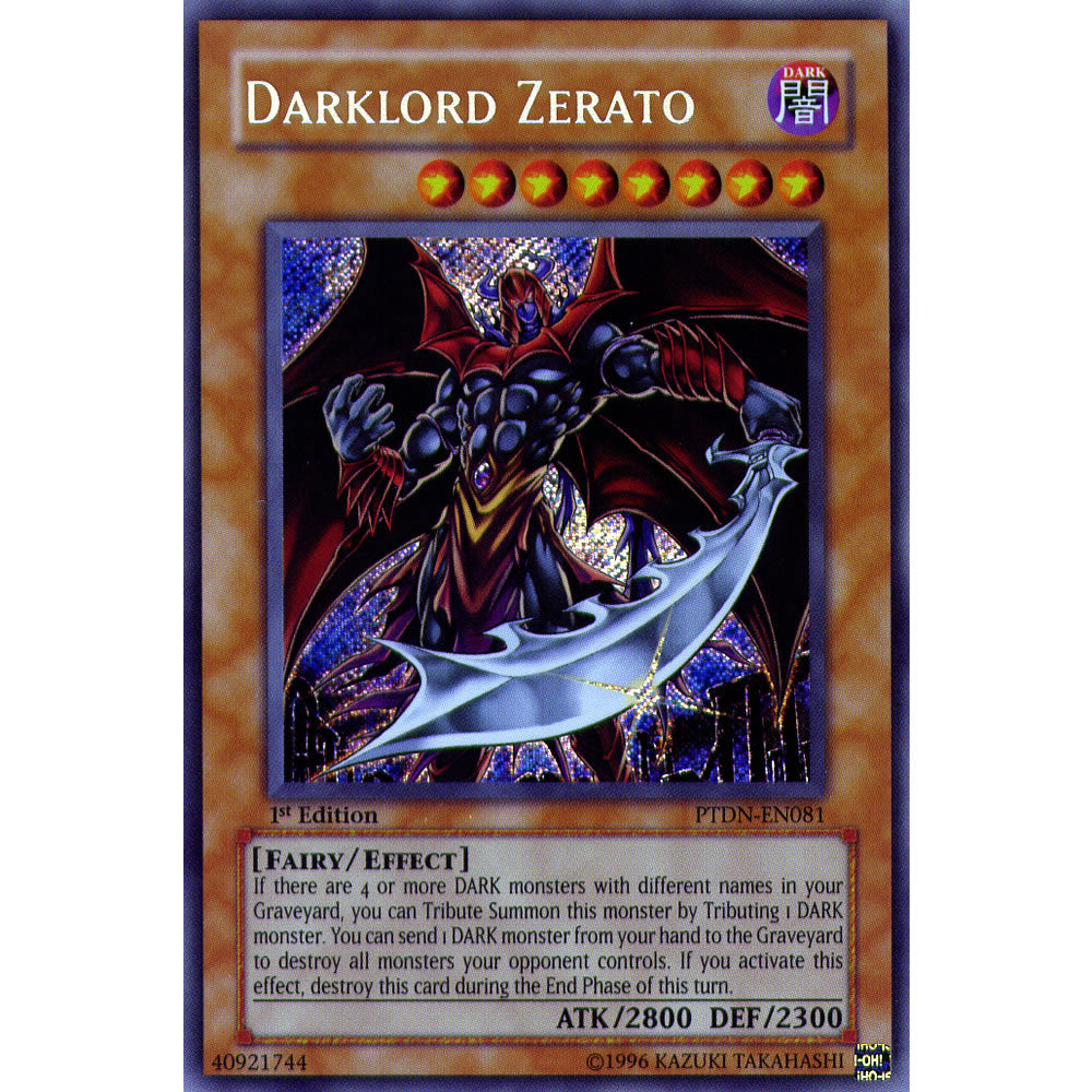 Darklord Zerato PTDN-EN081 Yu-Gi-Oh! Card from the Phantom Darkness Set