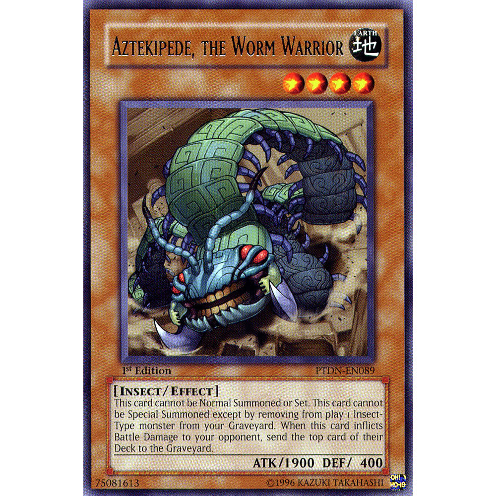 Aztekipede, The Worm Warrior PTDN-EN089 Yu-Gi-Oh! Card from the Phantom Darkness Set