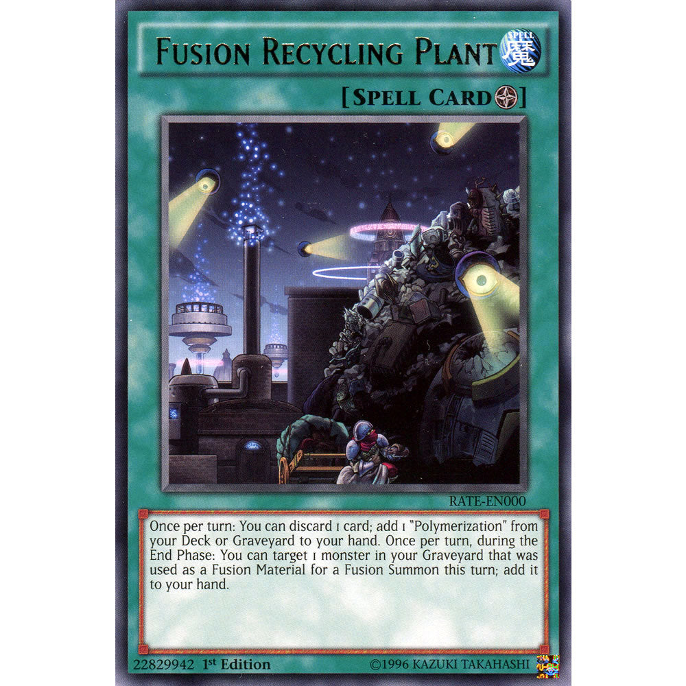 Fusion Recycling Plant RATE-EN000 Yu-Gi-Oh! Card from the Raging Tempest Set