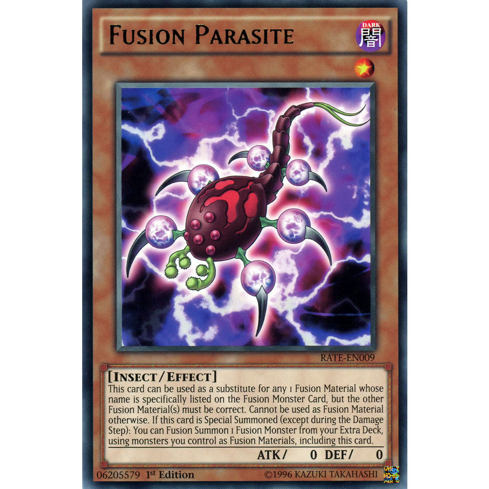 Fusion Parasite RATE-EN009 Yu-Gi-Oh! Card from the Raging Tempest Set