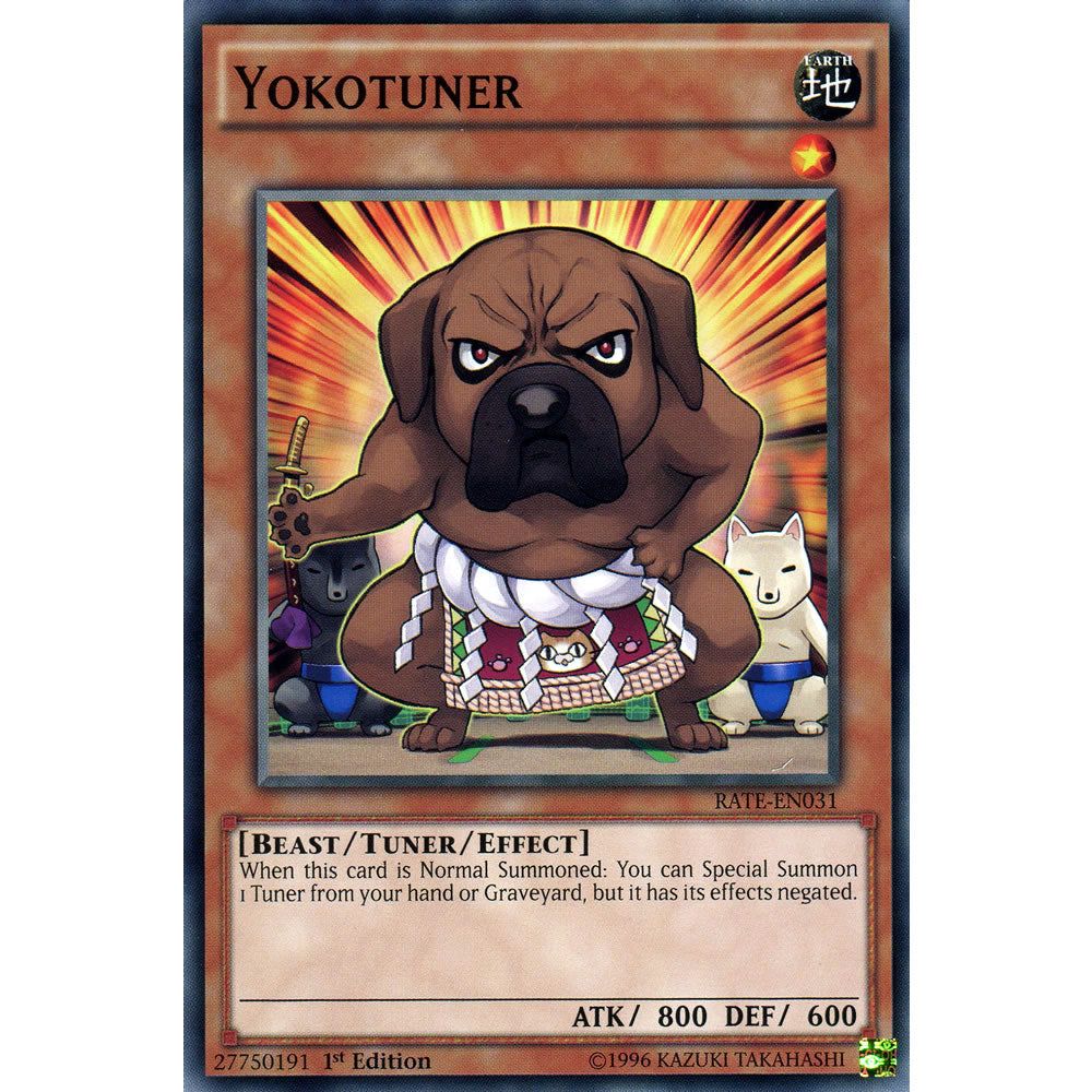 Yokotuner RATE-EN031 Yu-Gi-Oh! Card from the Raging Tempest Set