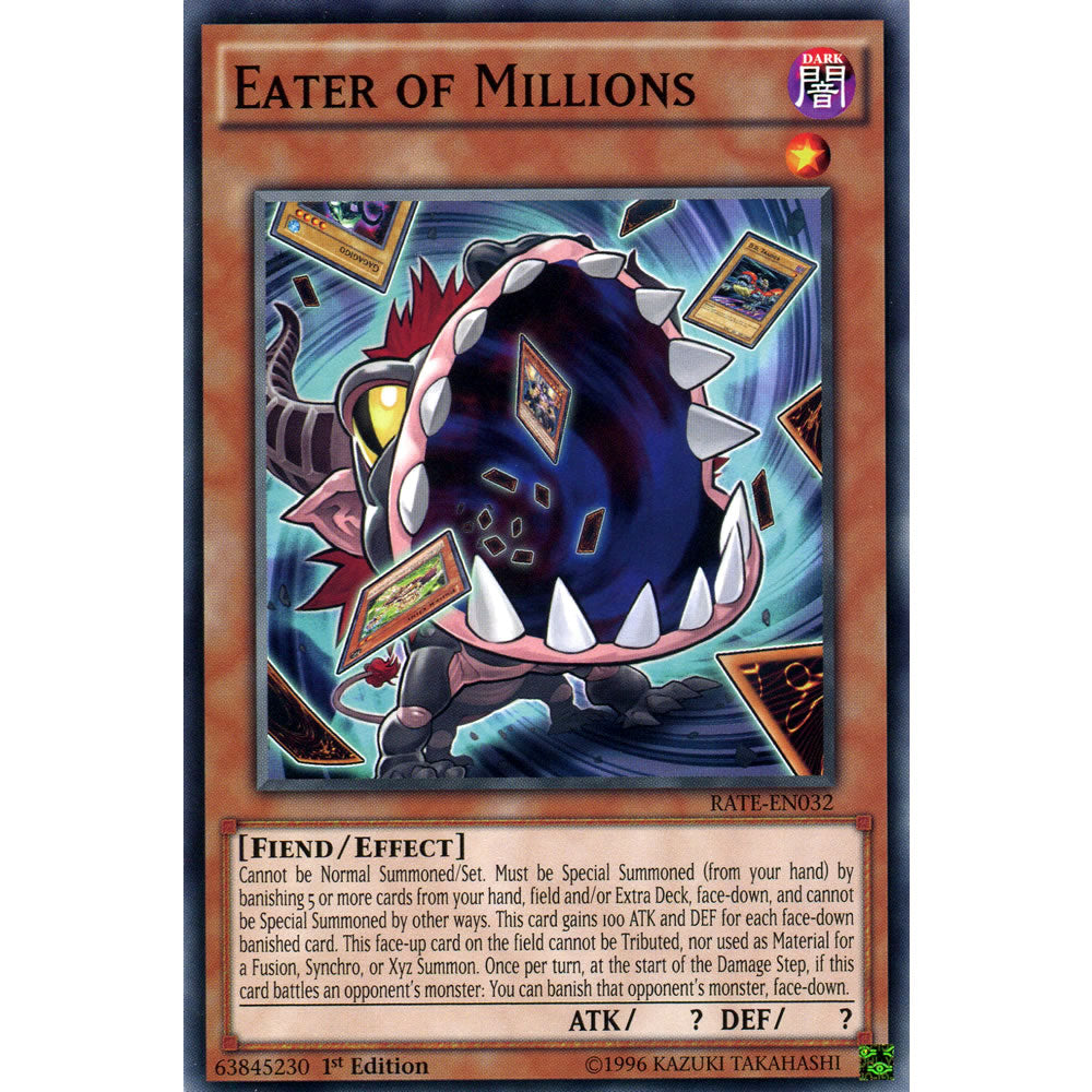 Eater of Millions RATE-EN032 Yu-Gi-Oh! Card from the Raging Tempest Set