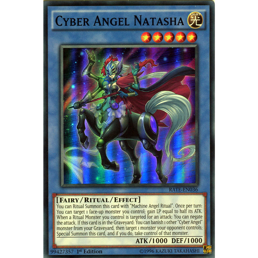 Cyber Angel Natasha RATE-EN036 Yu-Gi-Oh! Card from the Raging Tempest Set