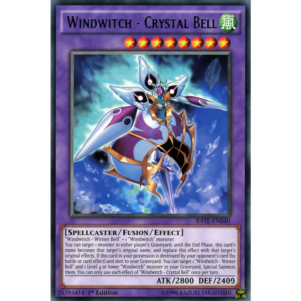 Windwitch - Crystal Bell RATE-EN040 Yu-Gi-Oh! Card from the Raging Tempest Set