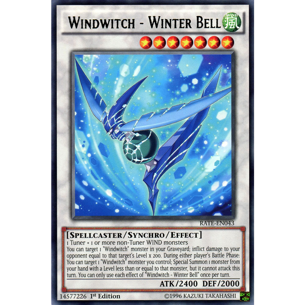 Windwitch - Winter Bell RATE-EN043 Yu-Gi-Oh! Card from the Raging Tempest Set