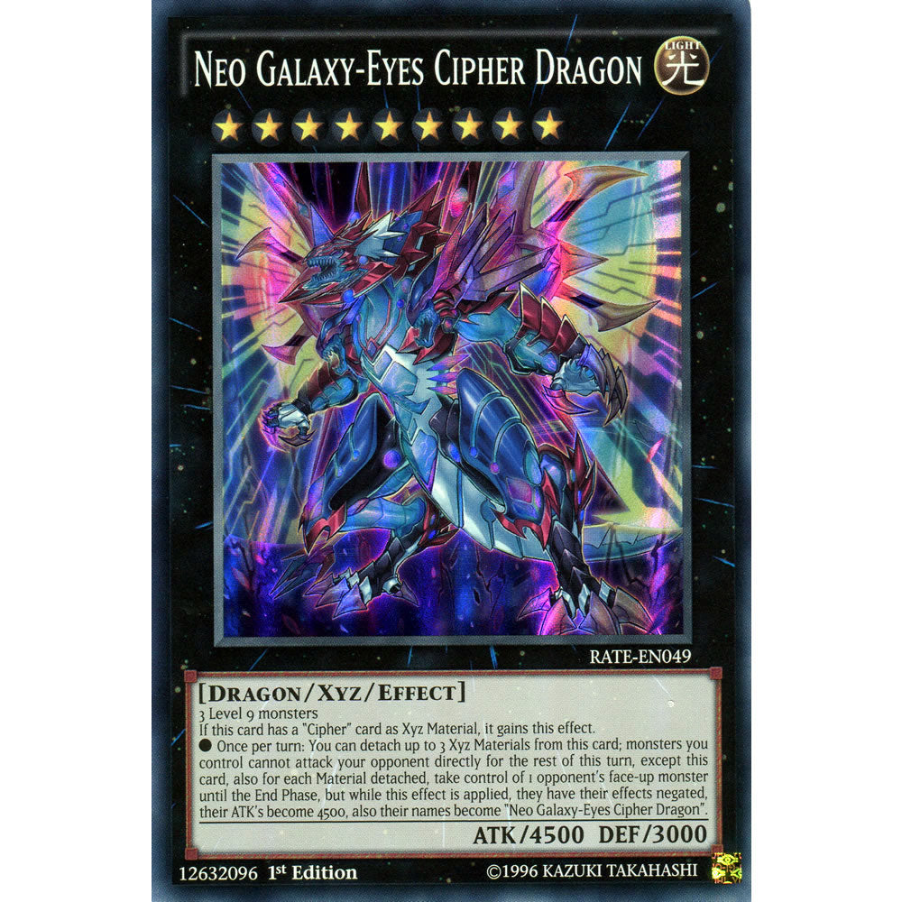 Neo Galaxy-Eyes Cipher Dragon RATE-EN049 Yu-Gi-Oh! Card from the Raging Tempest Set