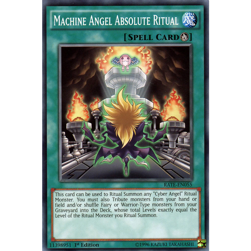 Machine Angel Absolute Ritual RATE-EN055 Yu-Gi-Oh! Card from the Raging Tempest Set