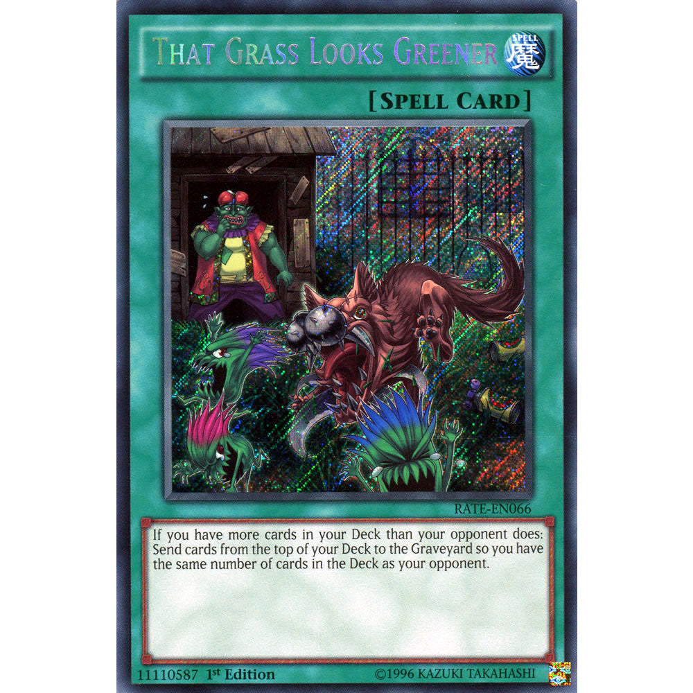 That Grass Looks Greener RATE-EN066 Yu-Gi-Oh! Card from the Raging Tempest Set