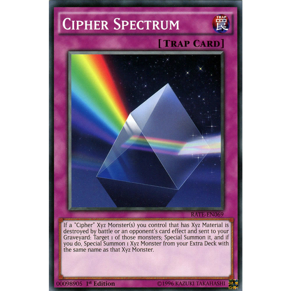 Cipher Spectrum RATE-EN069 Yu-Gi-Oh! Card from the Raging Tempest Set