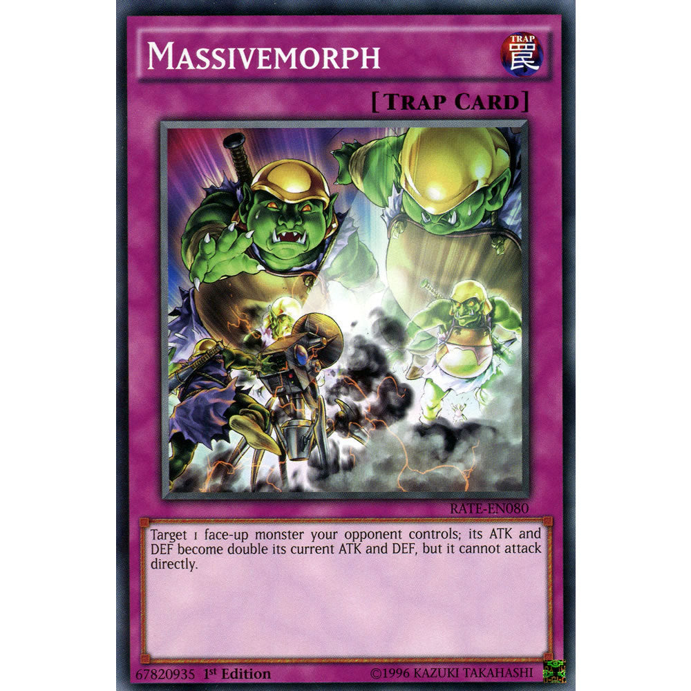 Massivemorph RATE-EN080 Yu-Gi-Oh! Card from the Raging Tempest Set