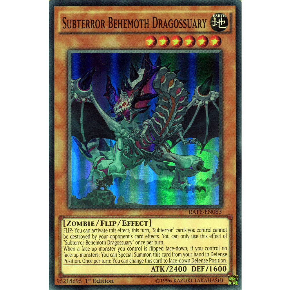 Subterror Behemoth Dragossuary RATE-EN083 Yu-Gi-Oh! Card from the Raging Tempest Set