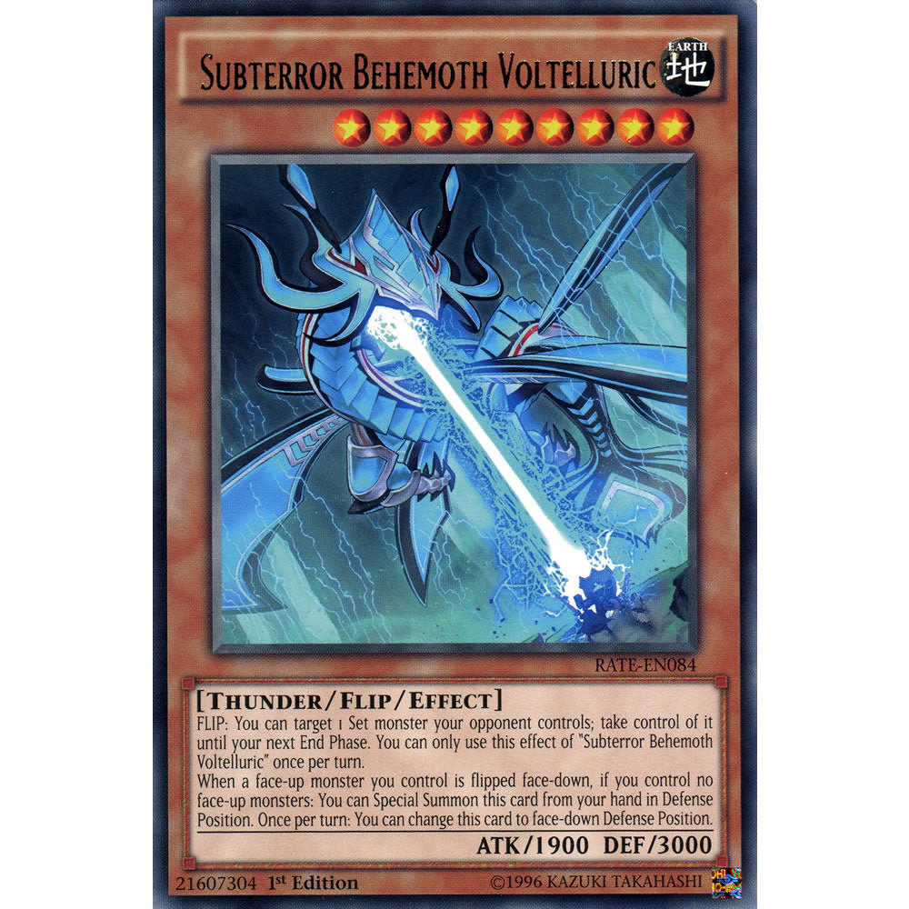 Subterror Behemoth Voltelluric RATE-EN084 Yu-Gi-Oh! Card from the Raging Tempest Set