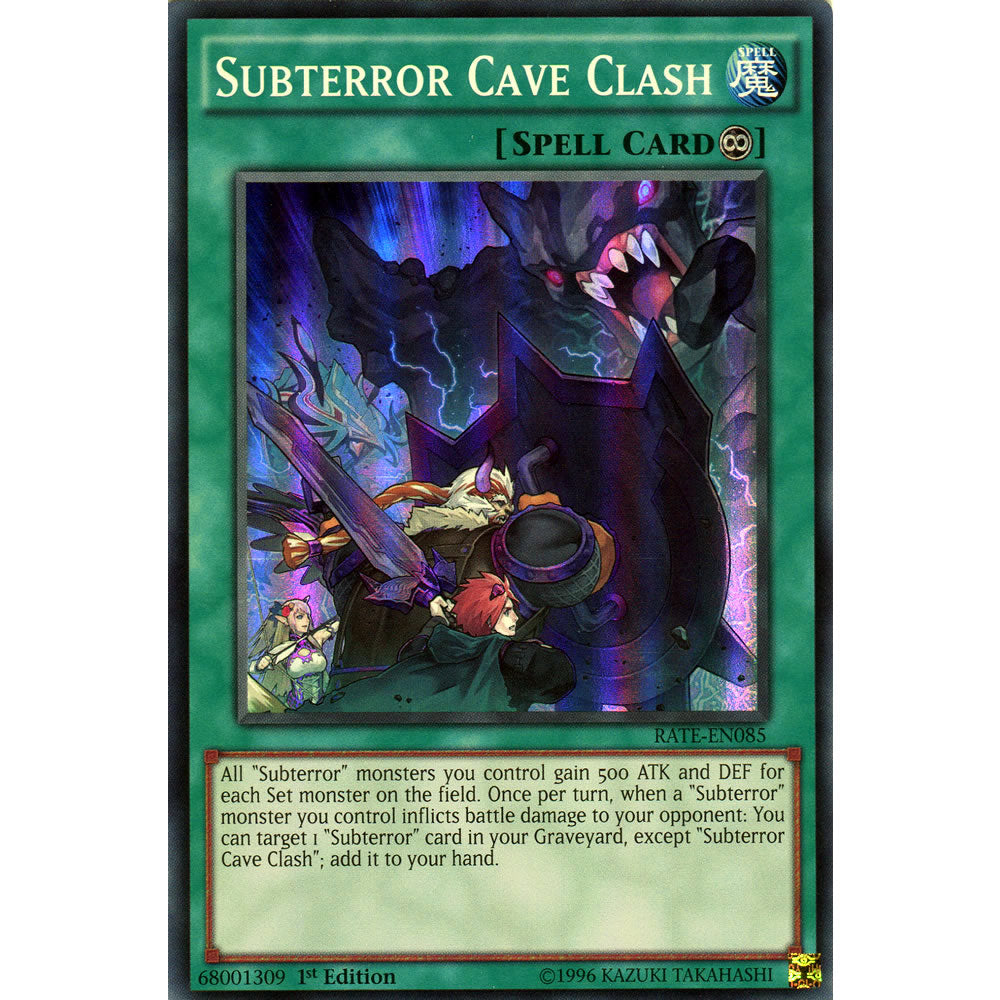 Subterror Cave Clash RATE-EN085 Yu-Gi-Oh! Card from the Raging Tempest Set