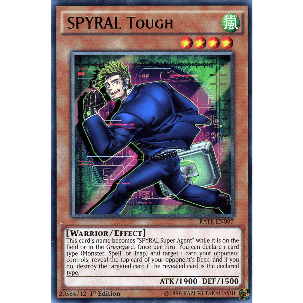 SPYRAL Tough RATE-EN087 Yu-Gi-Oh! Card from the Raging Tempest Set
