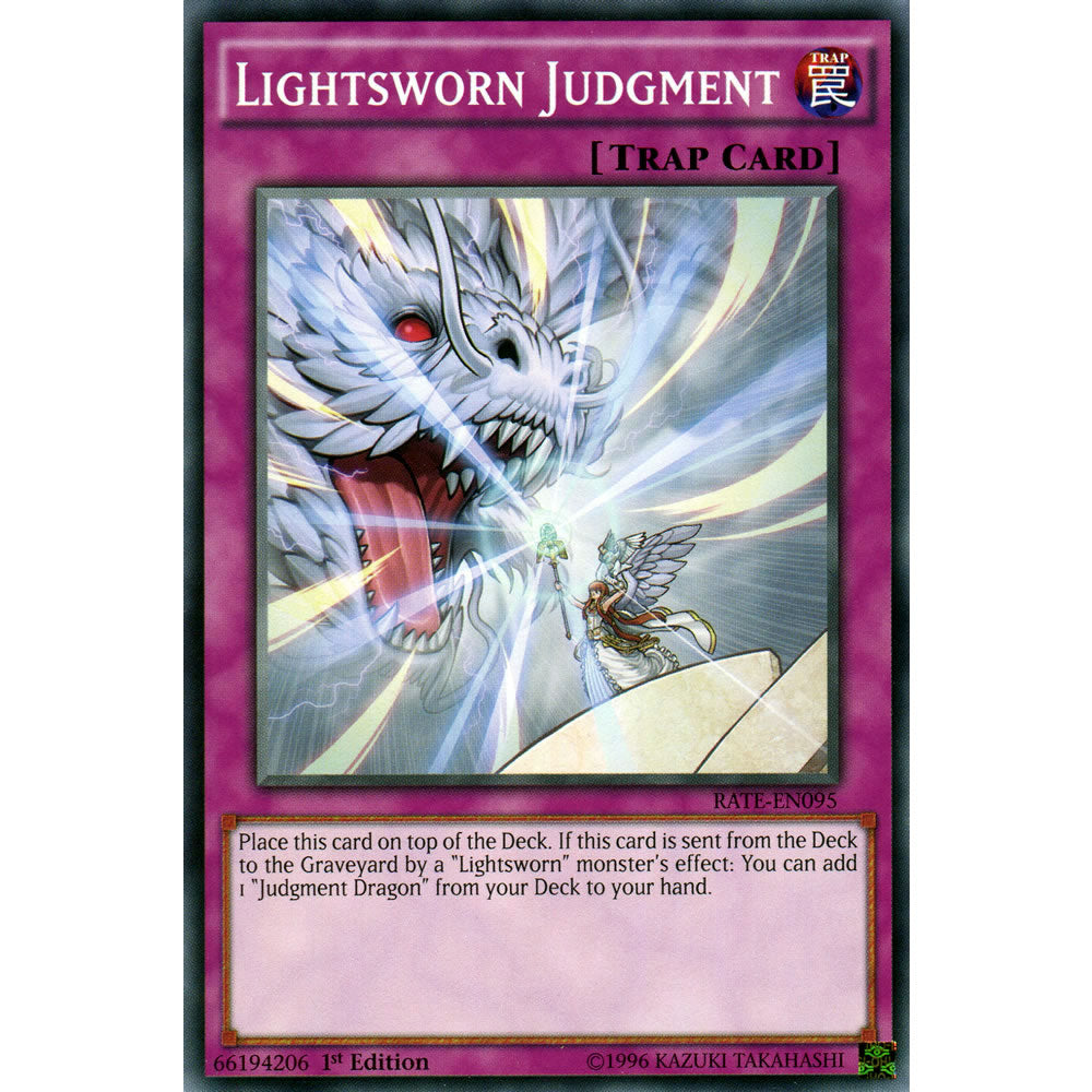 Lightsworn Judgment RATE-EN095 Yu-Gi-Oh! Card from the Raging Tempest Set