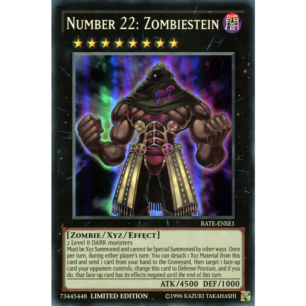 Number 22: Zombiestein RATE-ENSE1 Yu-Gi-Oh! Card from the Raging Tempest Special Edition Set