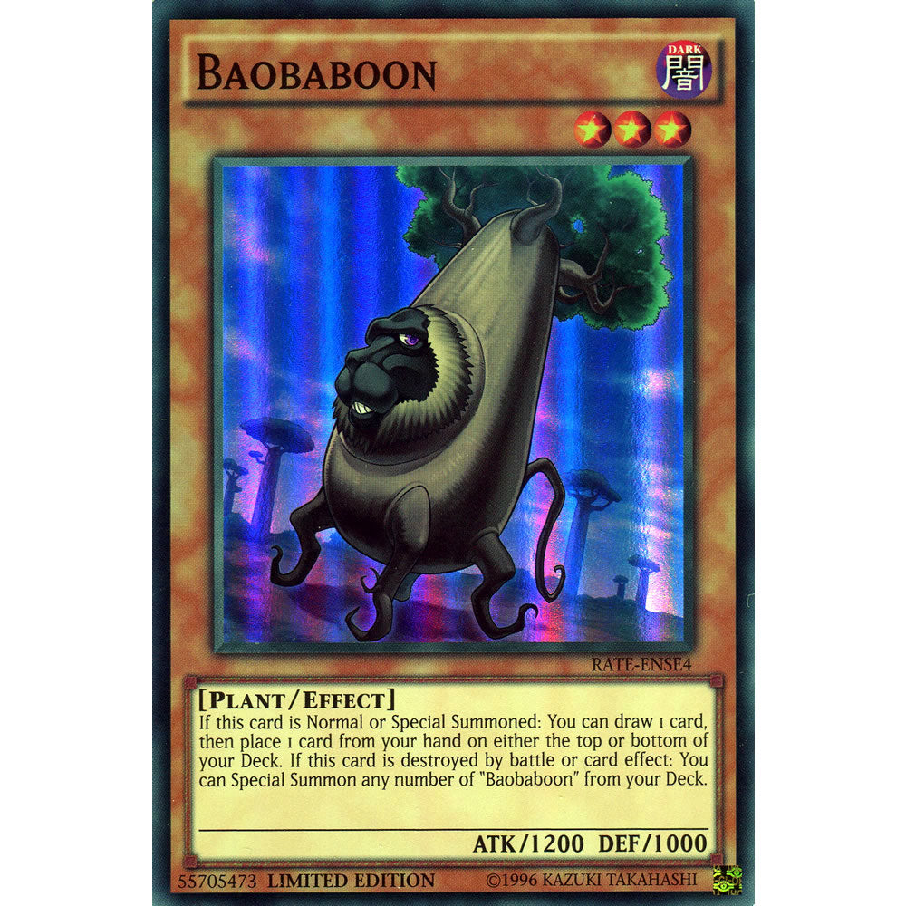 Baobaboon RATE-ENSE4 Yu-Gi-Oh! Card from the Raging Tempest Special Edition Set