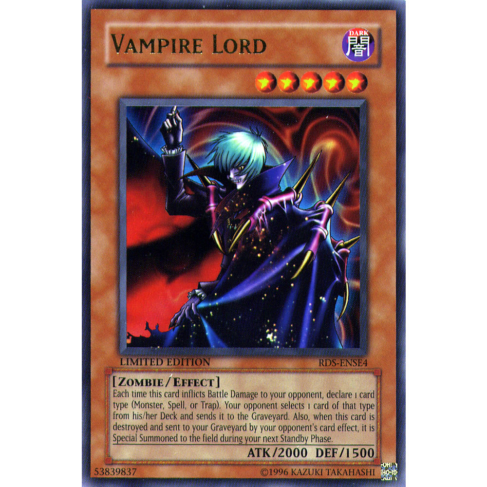 Vampire Lord RDS-ENSE4 Yu-Gi-Oh! Card from the Rise of Destiny Special Edition Set