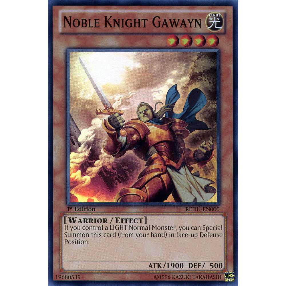 Noble Knight Gawayn REDU-EN000 Yu-Gi-Oh! Card from the Return of the Duelist Set