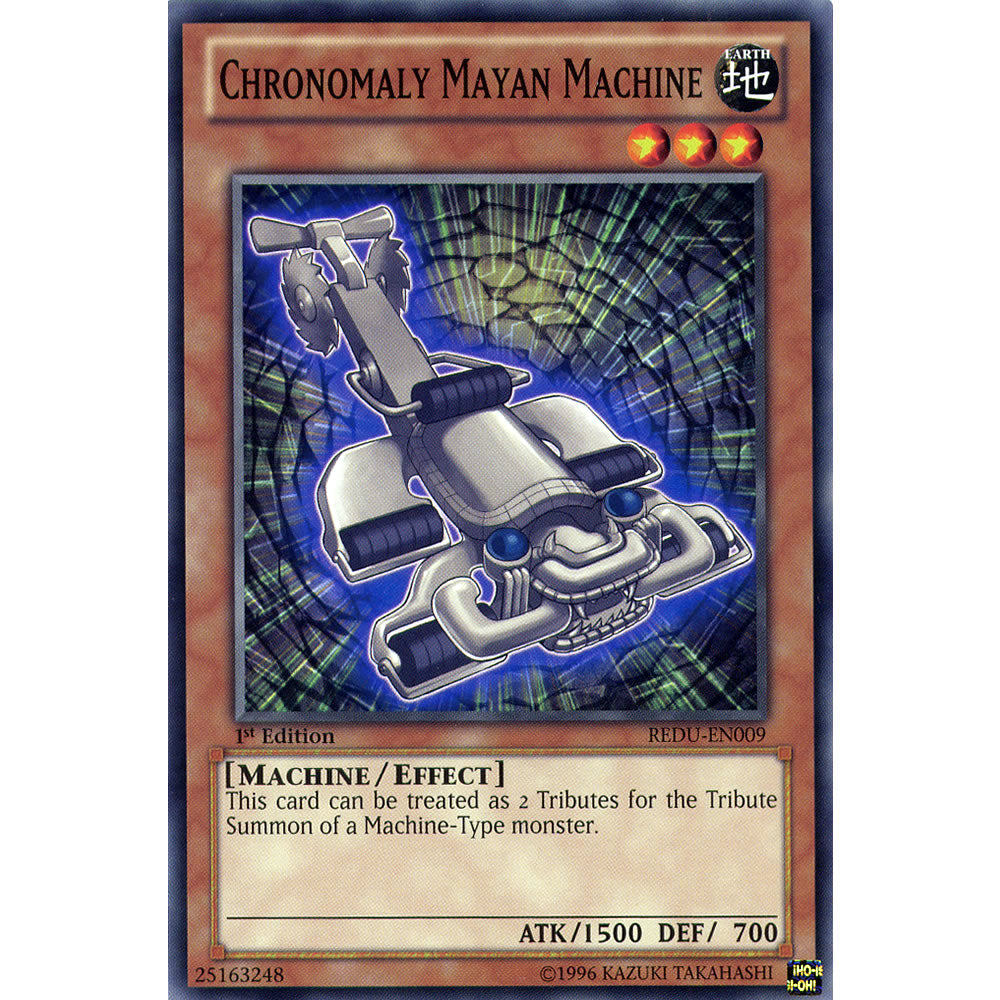 Chronomaly Mayan Machine REDU-EN009 Yu-Gi-Oh! Card from the Return of the Duelist Set