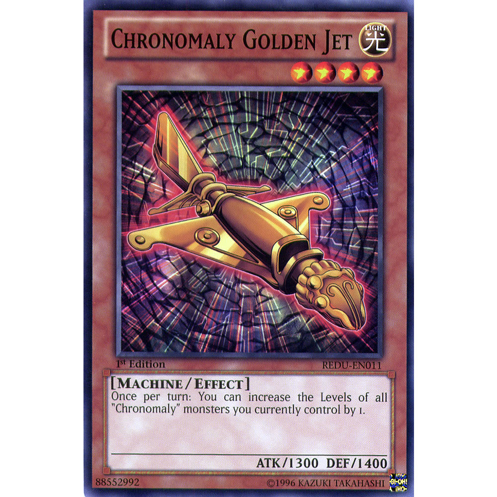 Chronomaly Golden Jet REDU-EN011 Yu-Gi-Oh! Card from the Return of the Duelist Set