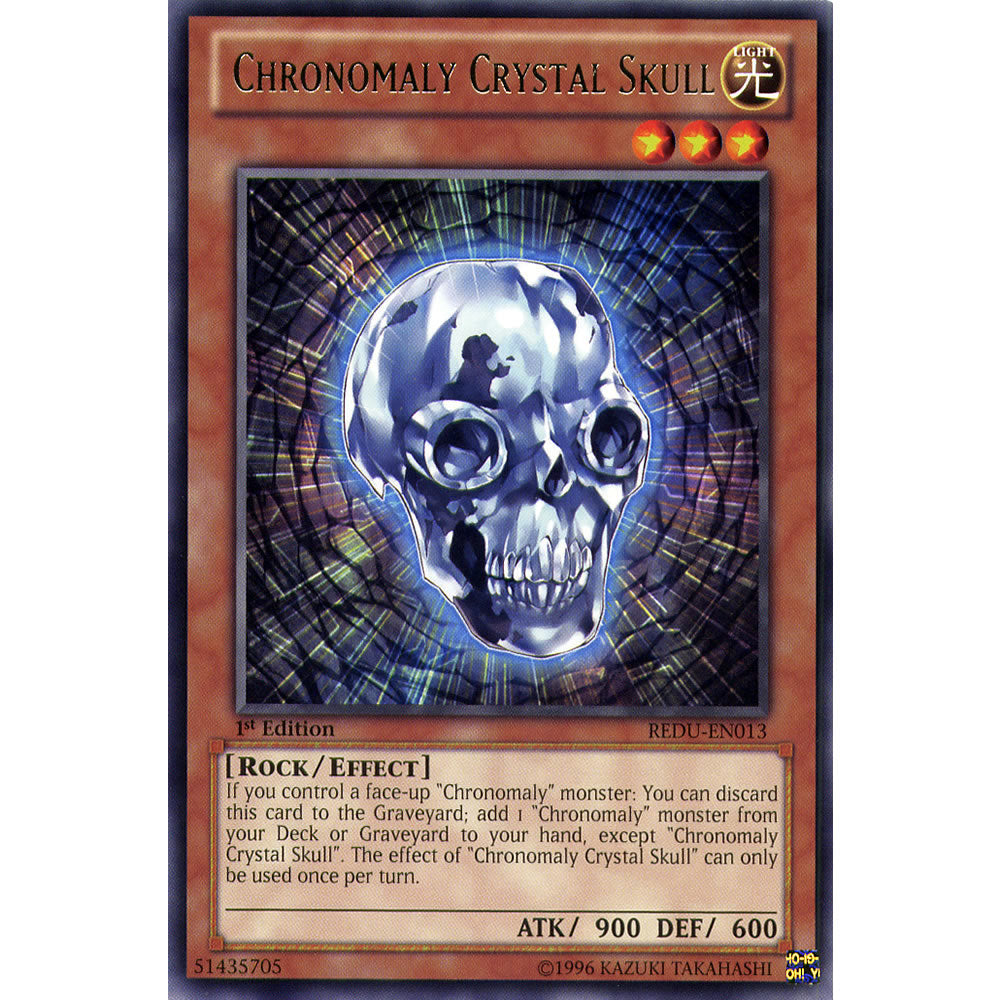 Chronomaly Crystal Skull REDU-EN013 Yu-Gi-Oh! Card from the Return of the Duelist Set