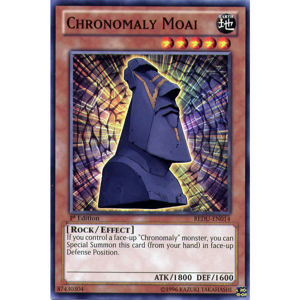 Chronomaly Moai REDU-EN014 Yu-Gi-Oh! Card from the Return of the Duelist Set