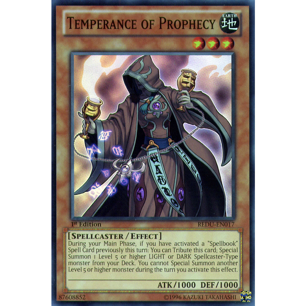 Temperance Of Prophecy REDU-EN017 Yu-Gi-Oh! Card from the Return of the Duelist Set