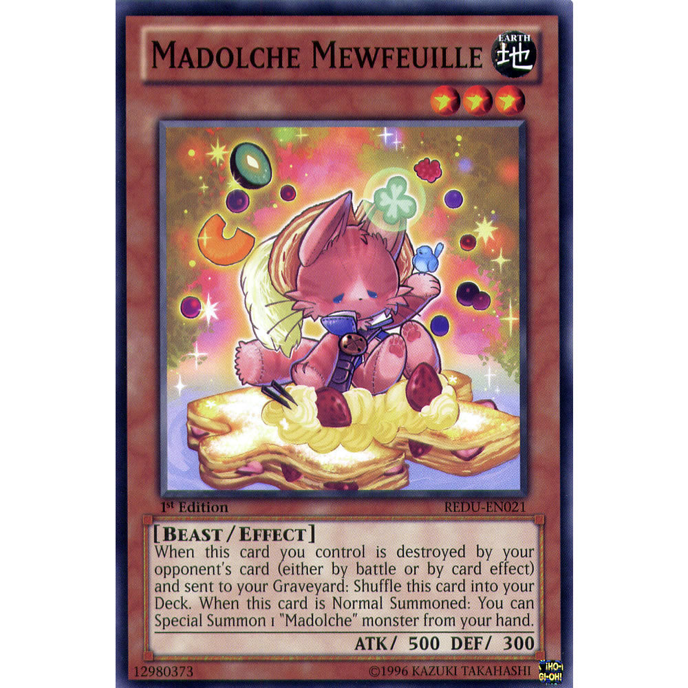 Madolche Mewfeuille REDU-EN021 Yu-Gi-Oh! Card from the Return of the Duelist Set