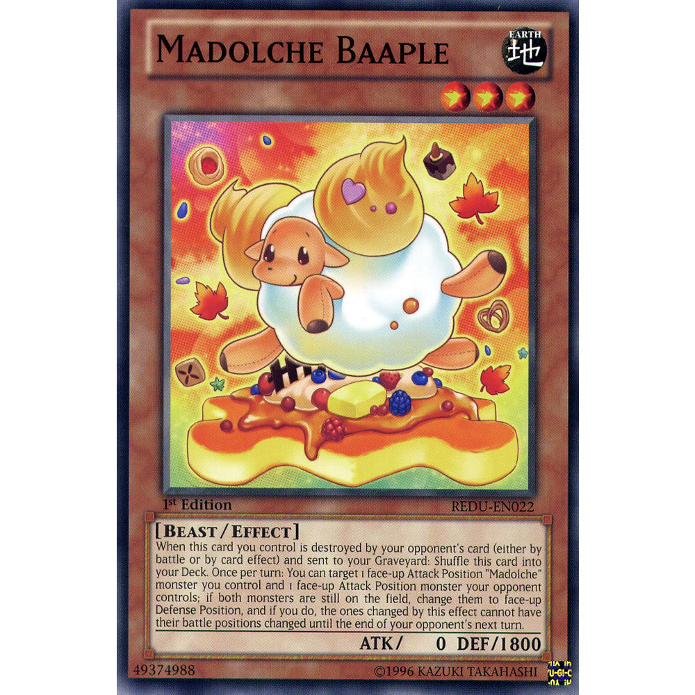 Madolche Baaple REDU-EN022 Yu-Gi-Oh! Card from the Return of the Duelist Set