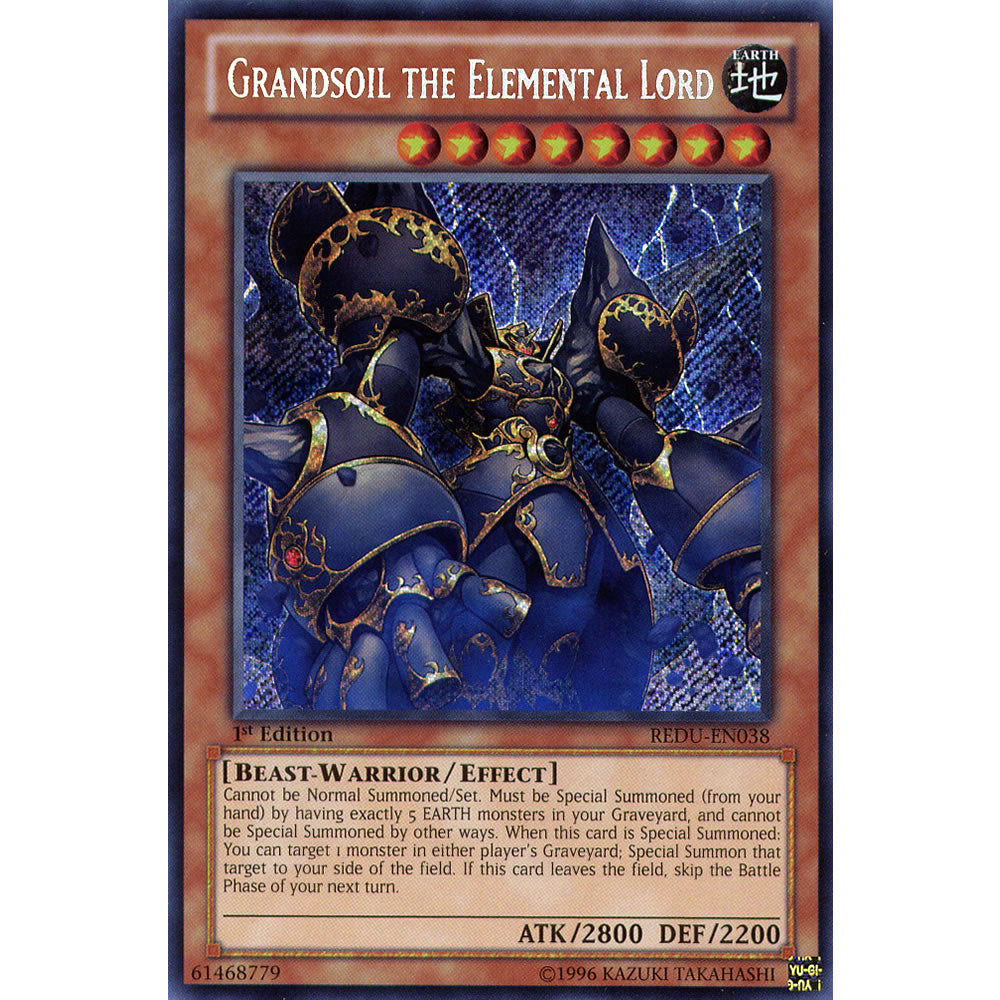 Grandsoil The Elemental Lord REDU-EN038 Yu-Gi-Oh! Card from the Return of the Duelist Set