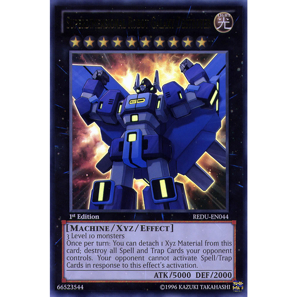 Superdimensional Robot Galaxy Destroyer REDU-EN044 Yu-Gi-Oh! Card from the Return of the Duelist Set