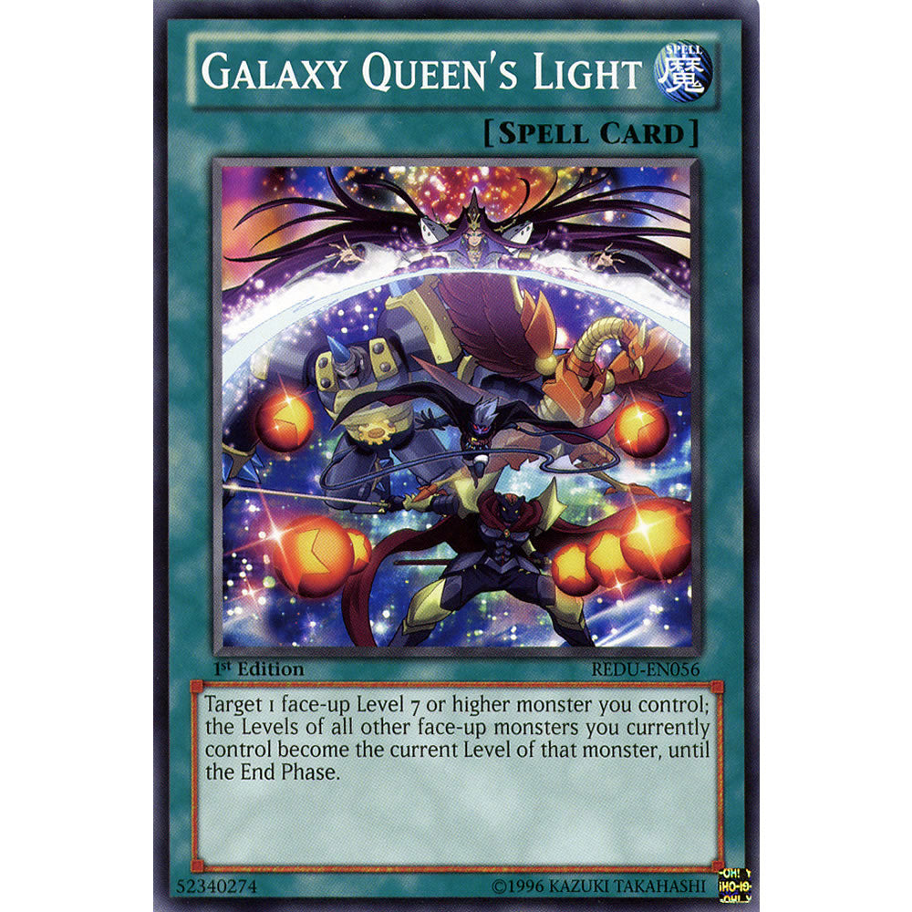 Galaxy Queen's Light REDU-EN056 Yu-Gi-Oh! Card from the Return of the Duelist Set
