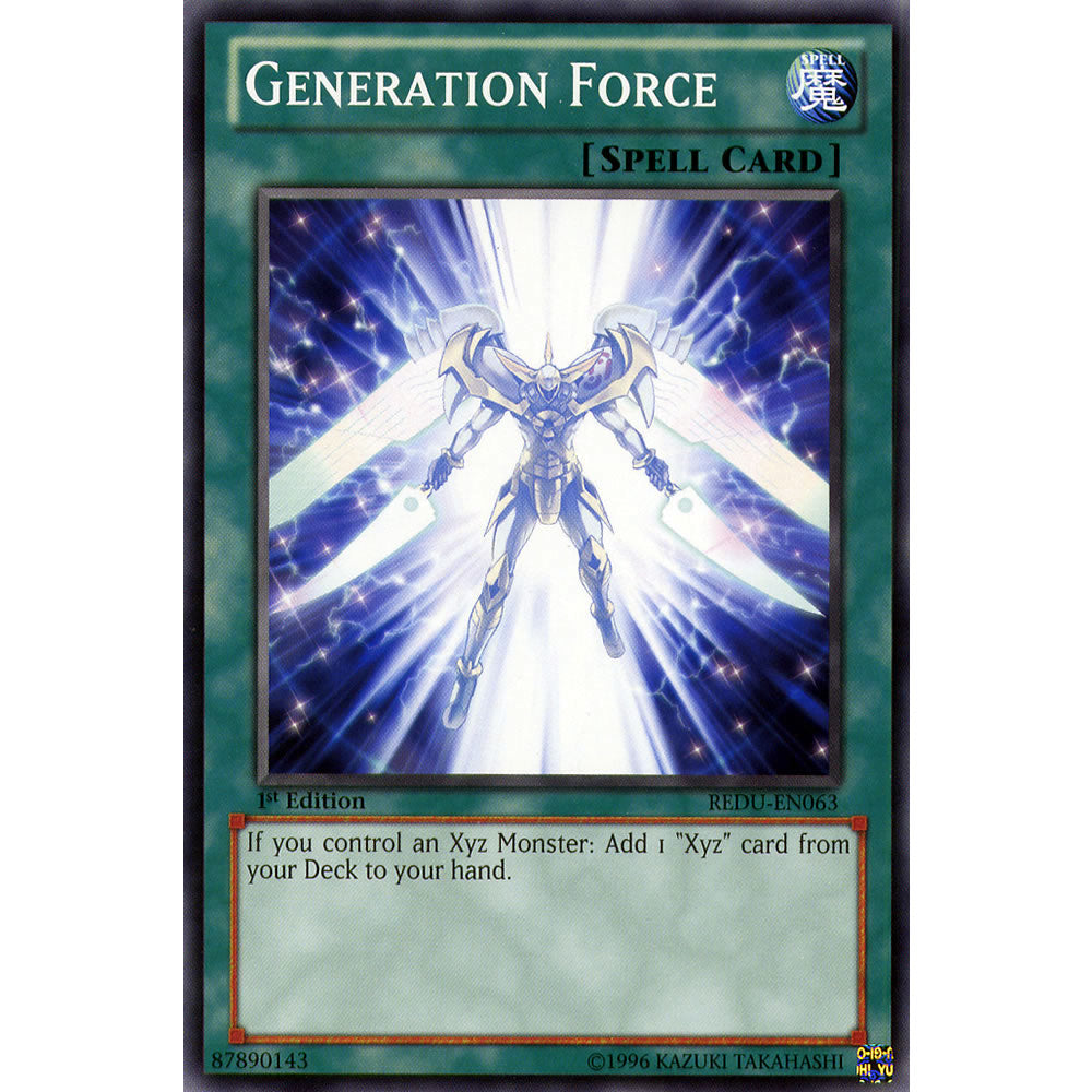 Generation Force REDU-EN063 Yu-Gi-Oh! Card from the Return of the Duelist Set