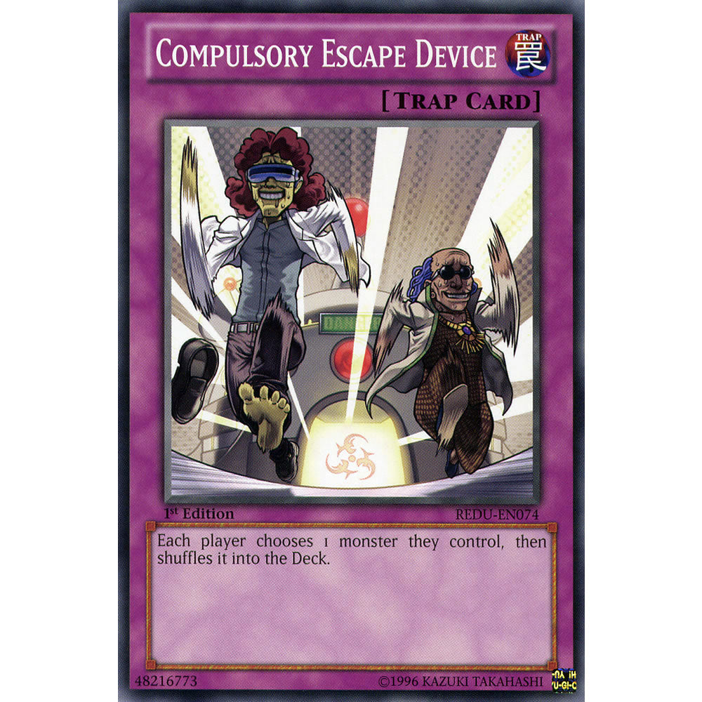 Compulsory Escape Device REDU-EN074 Yu-Gi-Oh! Card from the Return of the Duelist Set