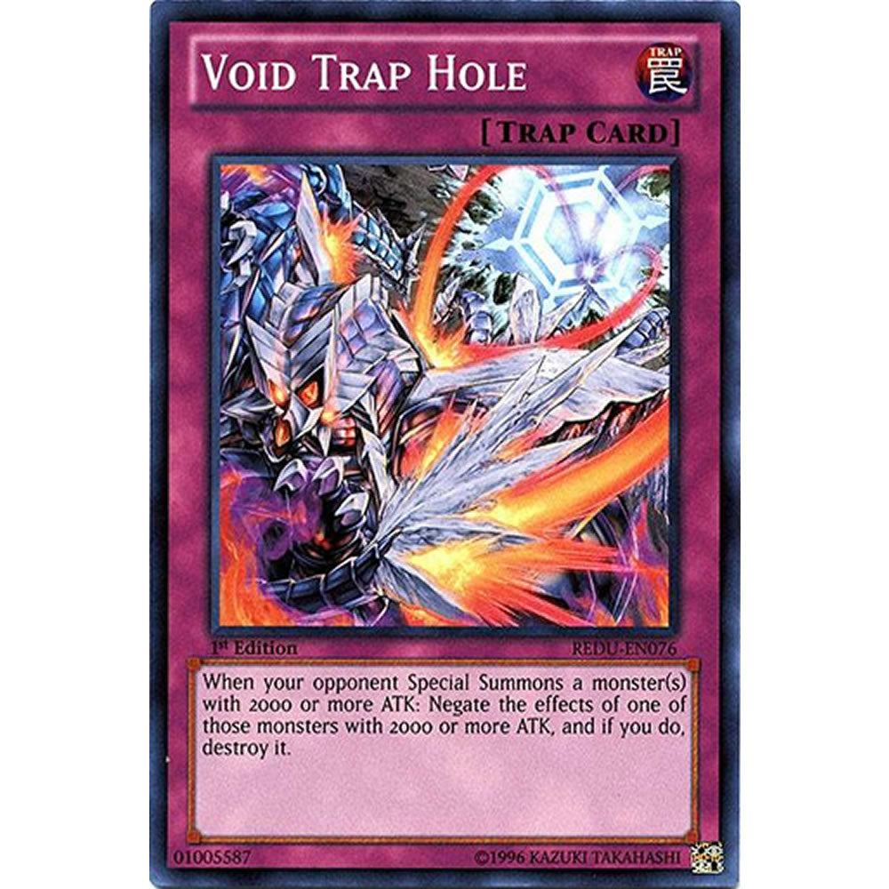 Void Trap Hole REDU-EN076 Yu-Gi-Oh! Card from the Return of the Duelist Set