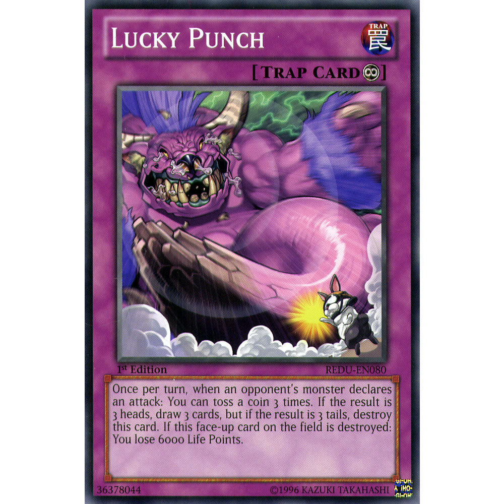 Lucky Punch REDU-EN080 Yu-Gi-Oh! Card from the Return of the Duelist Set
