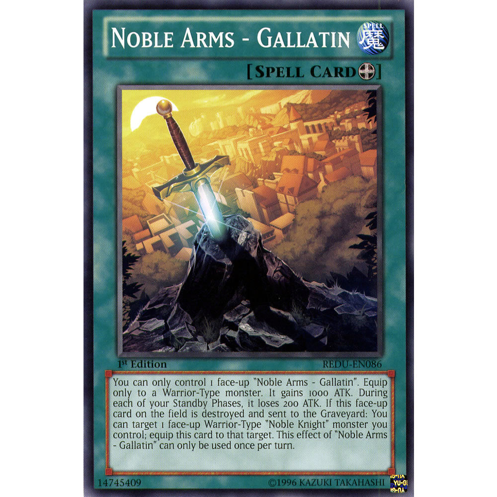 Noble Arms Gallatin REDU-EN086 Yu-Gi-Oh! Card from the Return of the Duelist Set