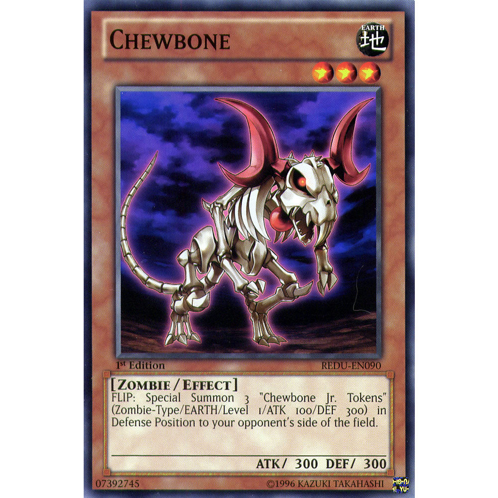 Chewbone REDU-EN090 Yu-Gi-Oh! Card from the Return of the Duelist Set