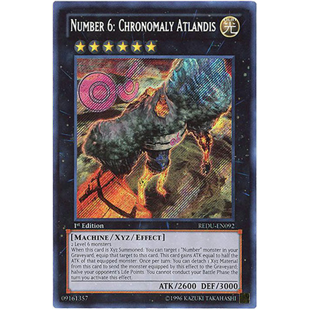 Number 6: Chronomaly Atlandis REDU-EN092 Yu-Gi-Oh! Card from the Return of the Duelist Set