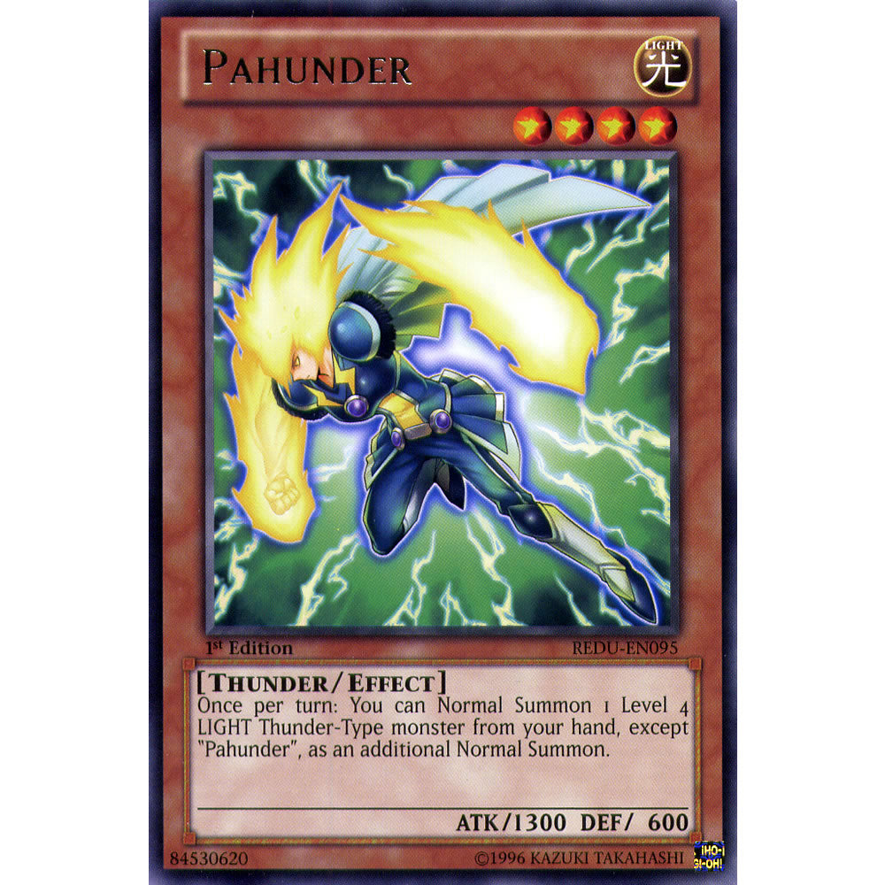 Pahunder REDU-EN095 Yu-Gi-Oh! Card from the Return of the Duelist Set