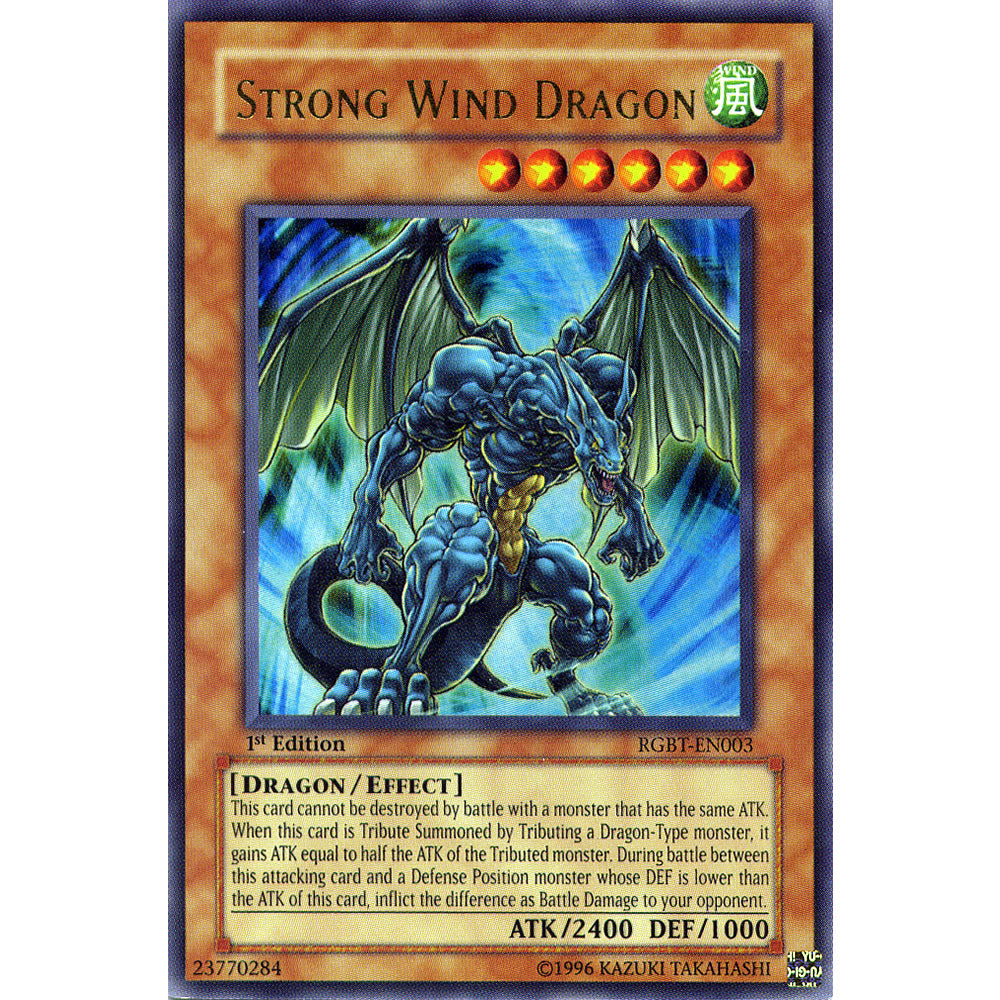 Strong Wind Dragon RGBT-EN003 Yu-Gi-Oh! Card from the Raging Battle Set