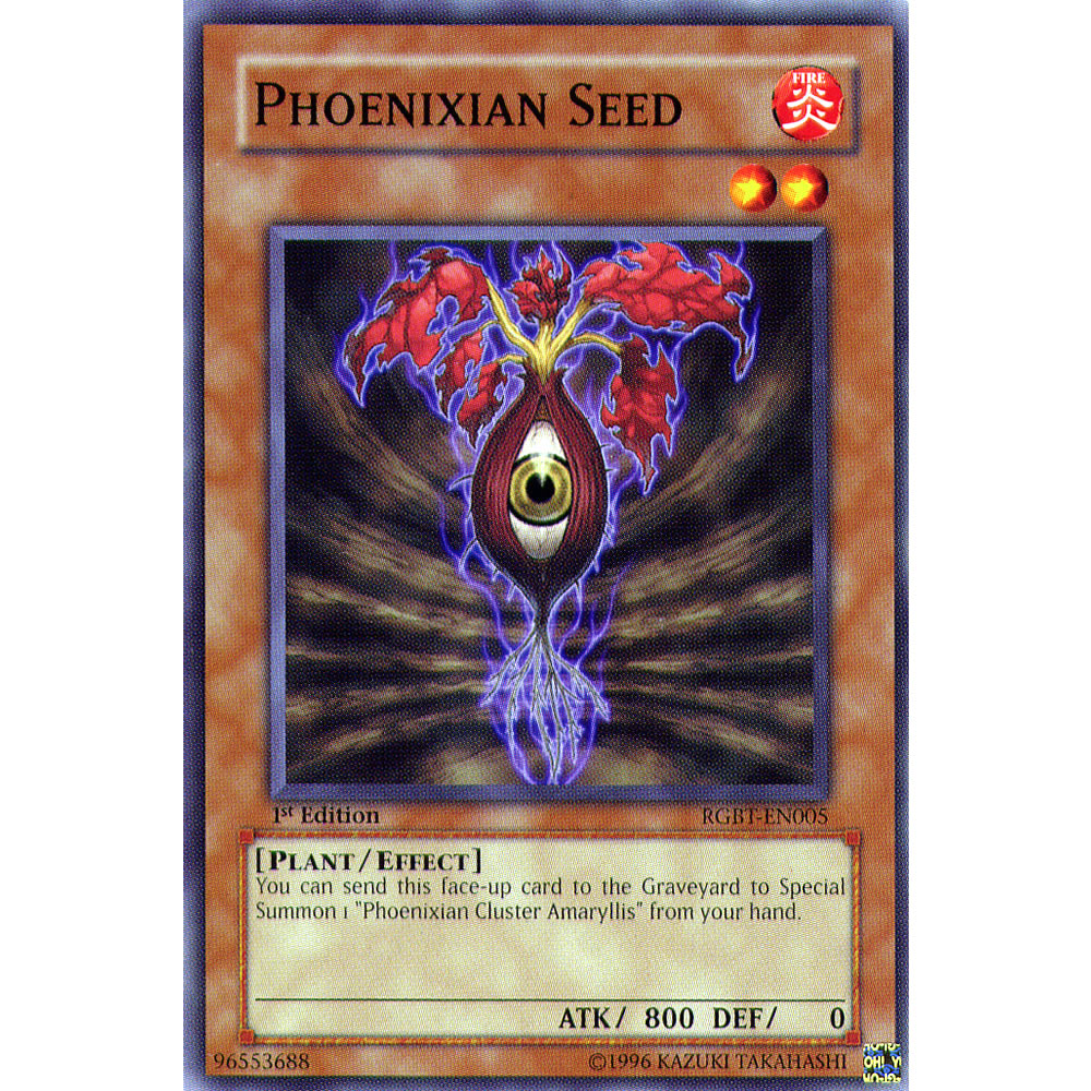 Phoenixican Seed RGBT-EN005 Yu-Gi-Oh! Card from the Raging Battle Set
