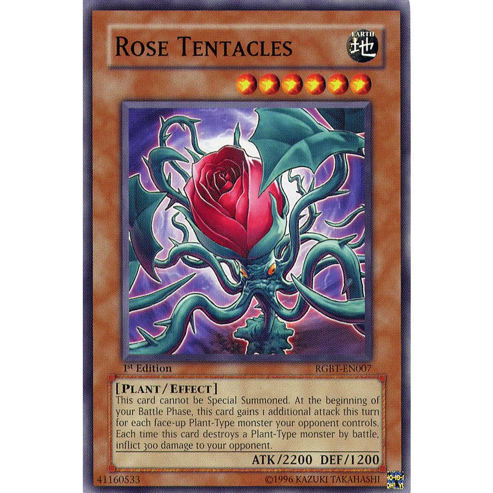 Rose Tentacles RGBT-EN007 Yu-Gi-Oh! Card from the Raging Battle Set