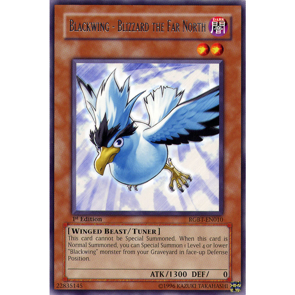 Blackwing - Blizzard the Far North RGBT-EN010 Yu-Gi-Oh! Card from the Raging Battle Set