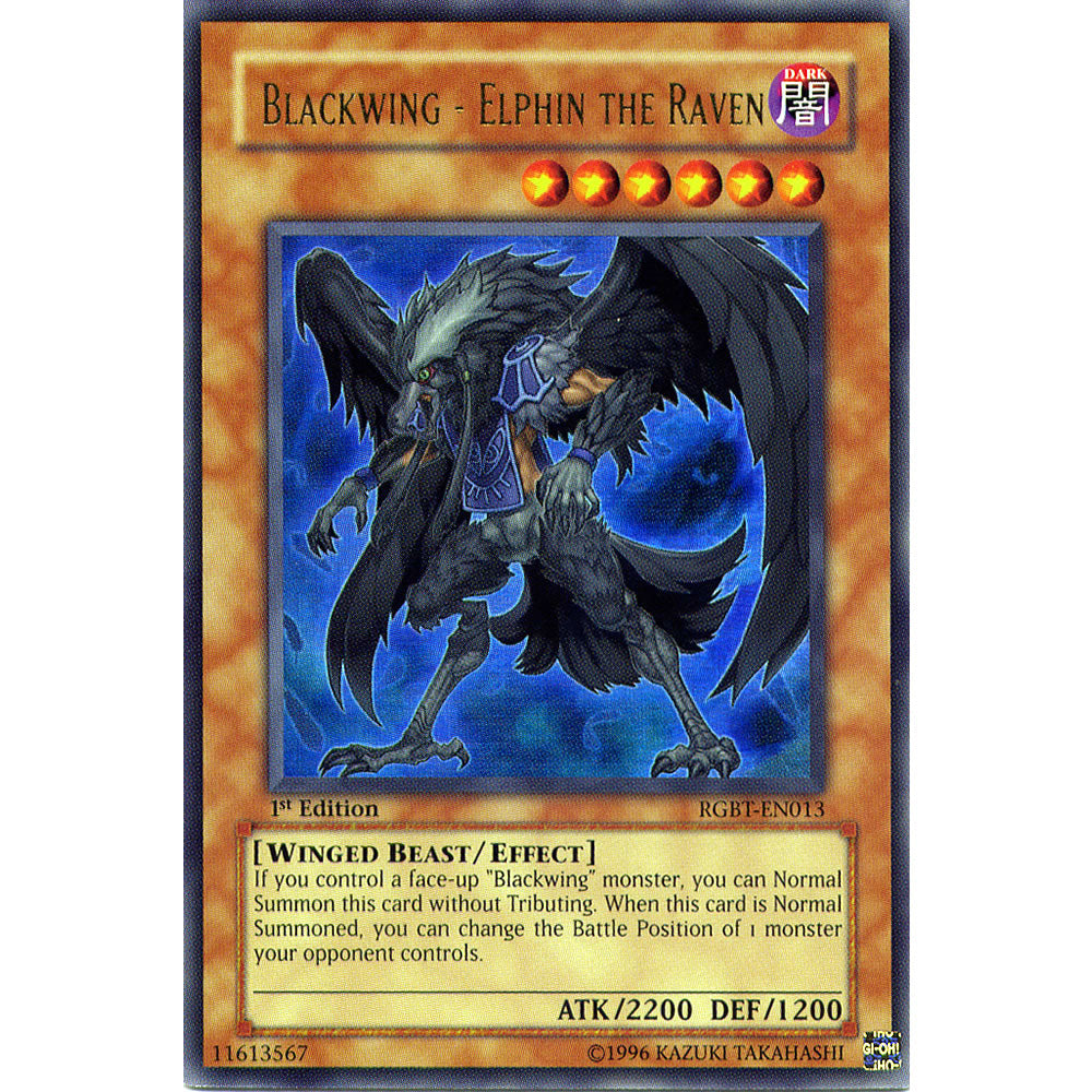 Blackwing - Elphin the Raven RGBT-EN013 Yu-Gi-Oh! Card from the Raging Battle Set