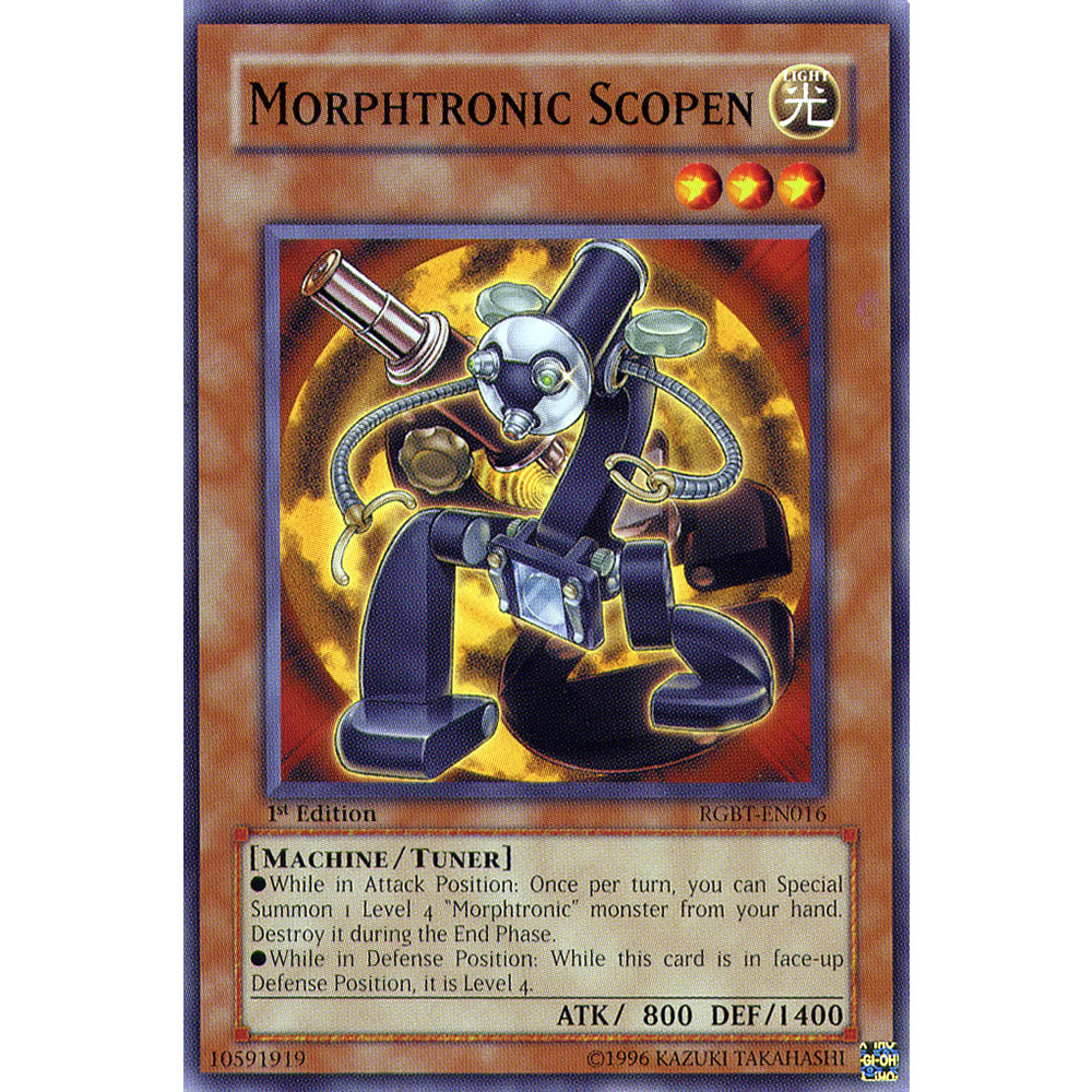 Morphtronic Scopen RGBT-EN016 Yu-Gi-Oh! Card from the Raging Battle Set